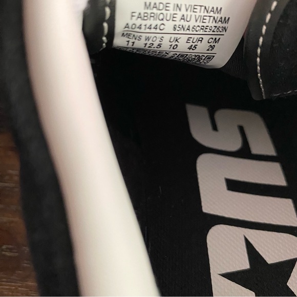 Converse Mens 11 AS-1 Pro Suede Leather Skateboarding Sneakers Shoes Black White - Picture 13 of 13